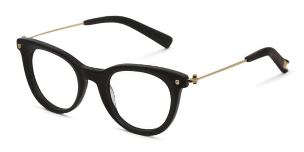 Yohji Yamamoto Label 21 Matte Black Prescription Eyeglasses