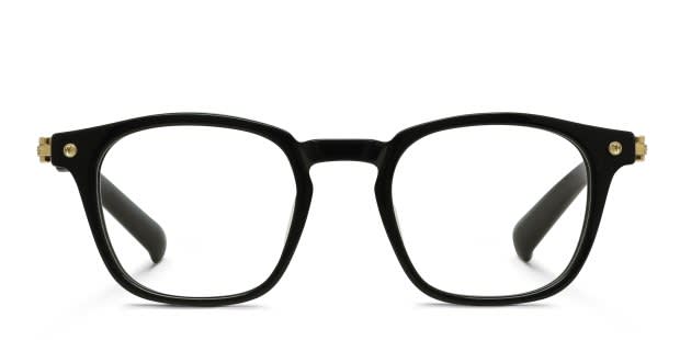 Yohji Yamamoto Label 22 Shiny Black Prescription Eyeglasses