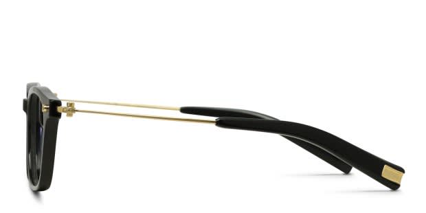 Yohji Yamamoto Label 22 Shiny Black Prescription Eyeglasses