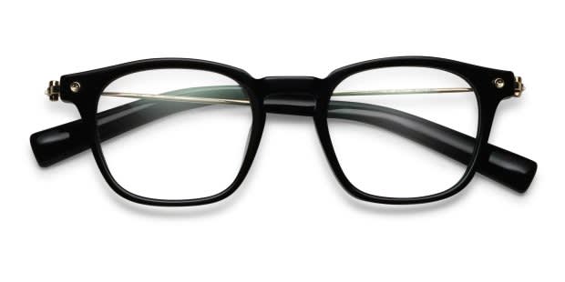 Yohji Yamamoto Label 22 Shiny Black Prescription Eyeglasses