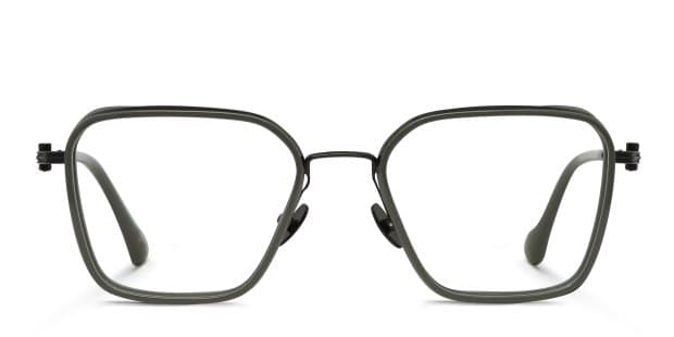 Yohji Yamamoto Look 003 Gray, Black Prescription Eyeglasses