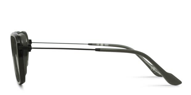 Yohji Yamamoto Look 003 Gray, Black Prescription Eyeglasses