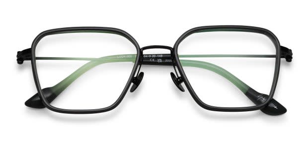 Yohji Yamamoto Look 003 Gray, Black Prescription Eyeglasses