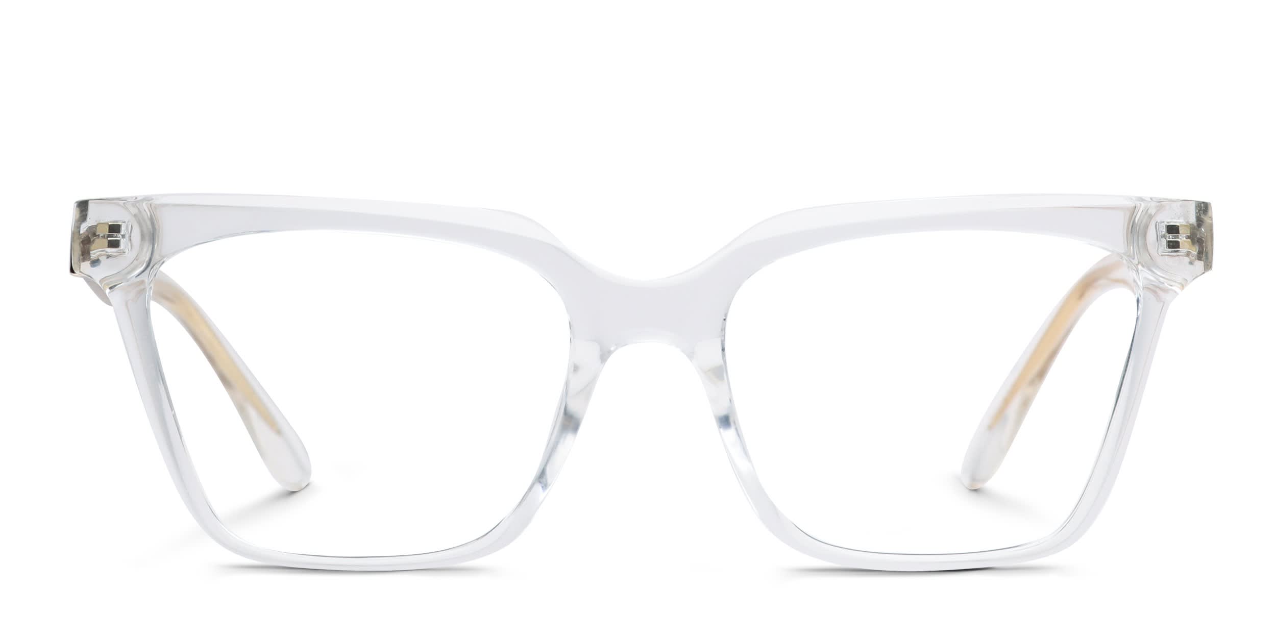 Quay Ceo Clear glasses - Clear / White - Frontal View
