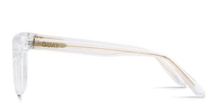 Quay Ceo Clear glasses - Clear / White - Side View