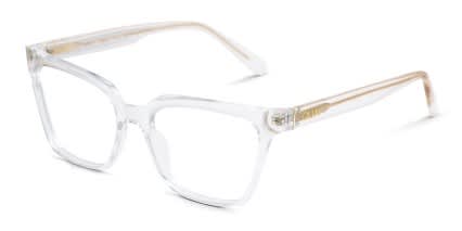 Quay Ceo Clear glasses - Clear / White - Angle View