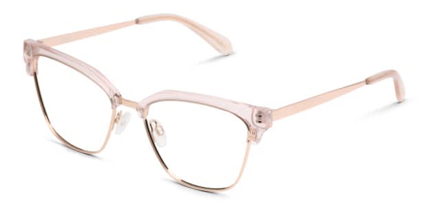Quay Chemistry Pink, Clear, Gold Prescription Eyeglasses display picture 2