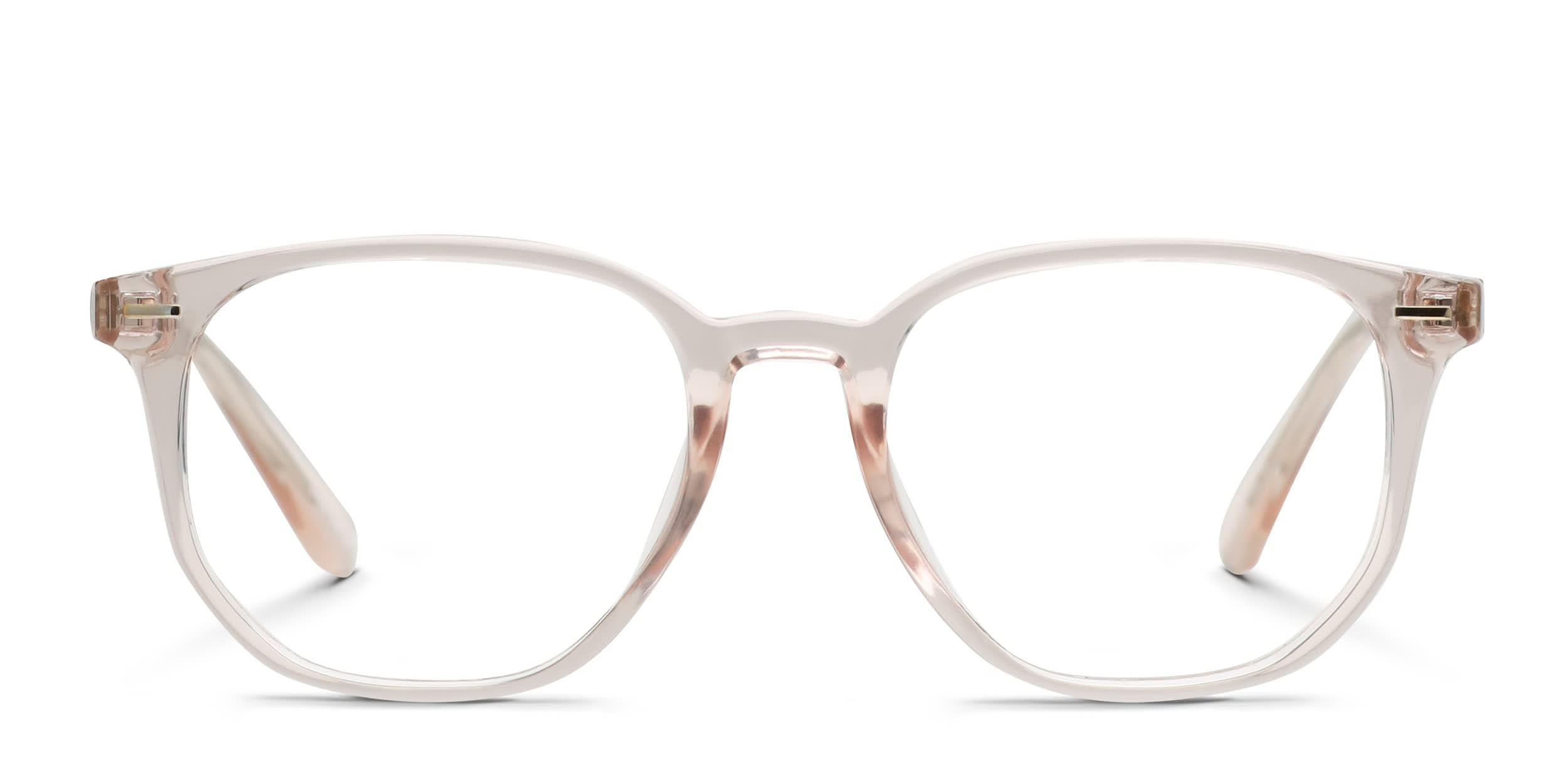 Quay Ctrl Pink, Clear glasses - Pink / Clear - Frontal View
