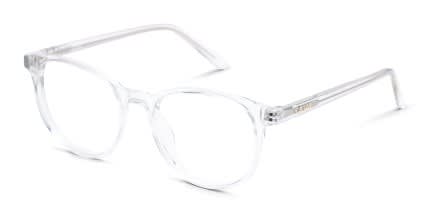 Quay Blueprint Clear, White glasses - Clear / White - Angle View
