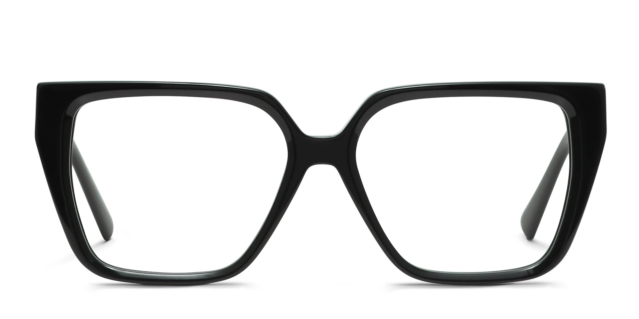 Quay Wired Standard Shiny Black Prescription Eyeglasses Quay Wired Standard Shiny Black Prescription Eyeglasses