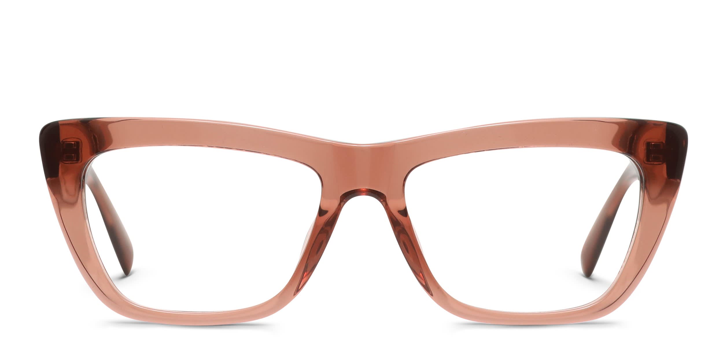Diff Nadia Brown, Clear glasses - Brown / Clear - Frontal View