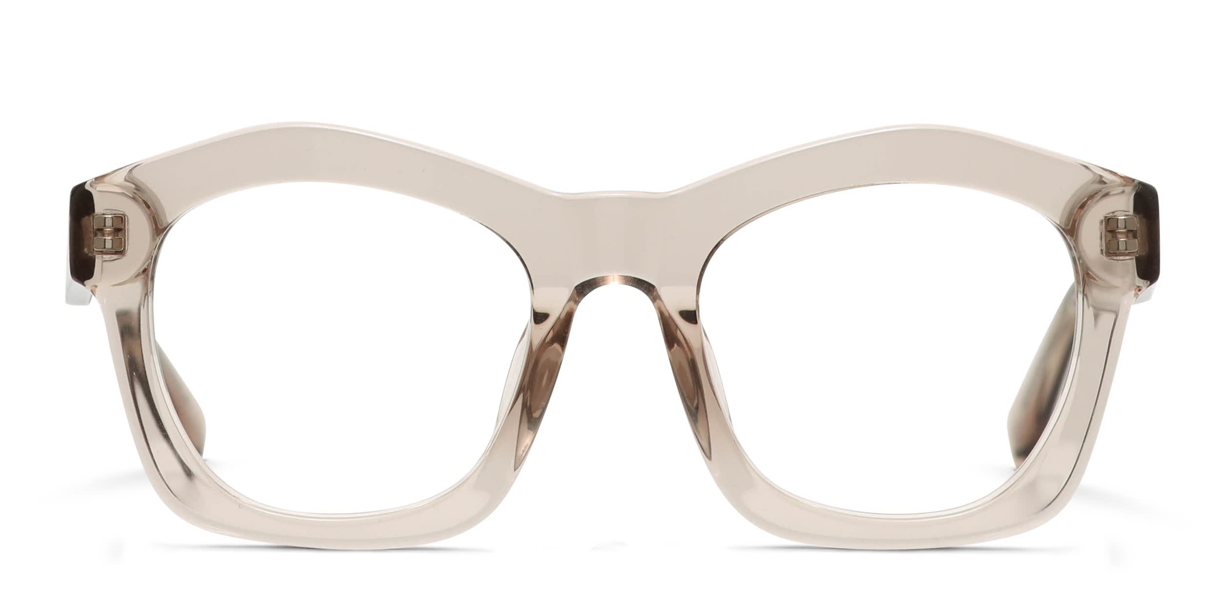 Diff Hayden Brown, Clear glasses - Brown / Clear - Frontal View