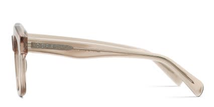 Diff Hayden Brown, Clear glasses - Brown / Clear - Side View