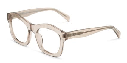 Diff Hayden Brown, Clear glasses - Brown / Clear - Angle View