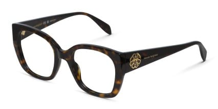 Alexander McQueen AM0379O Tortoise glasses - Tortoise - Angle View
