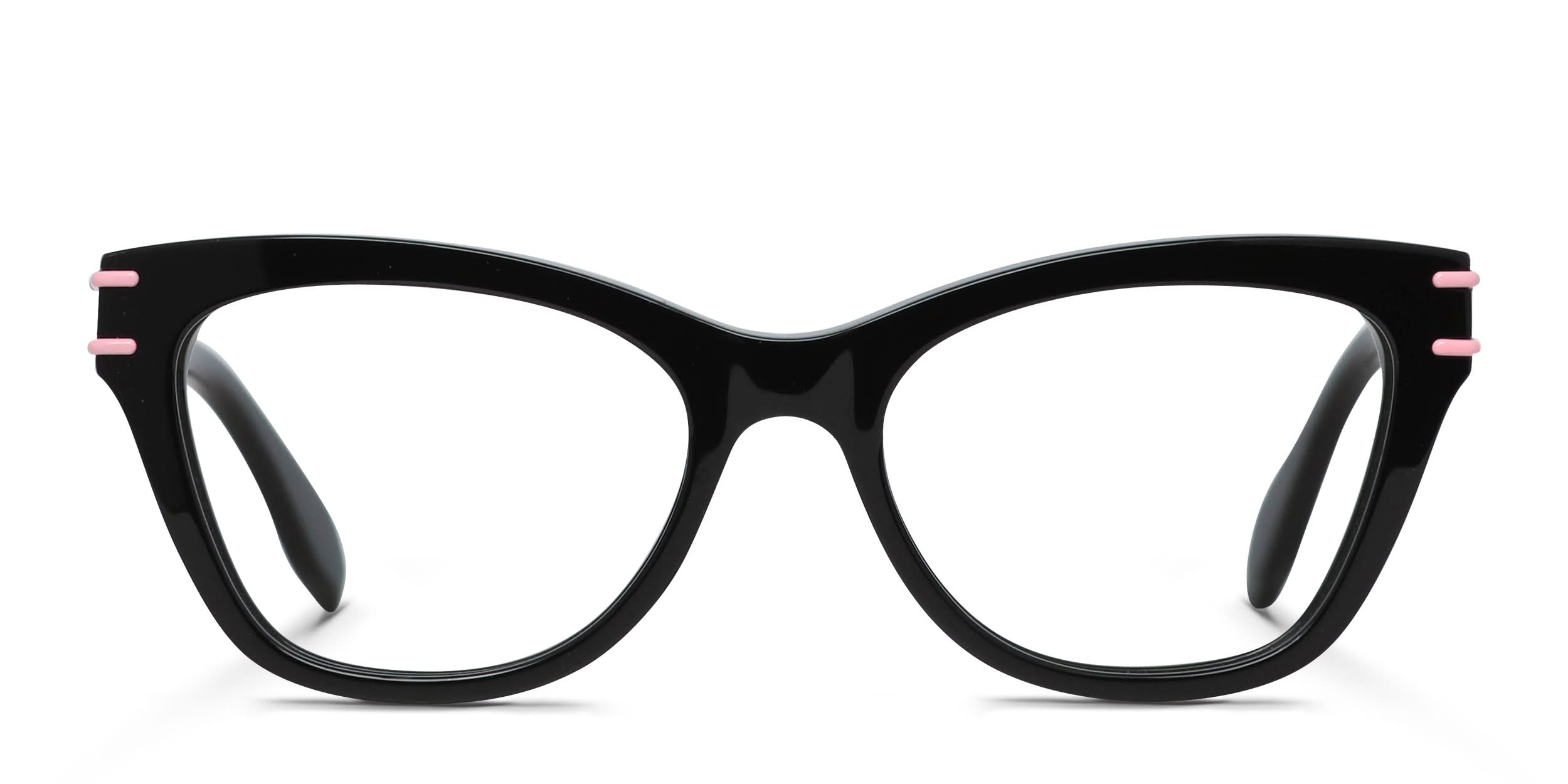 Alexander McQueen AM0401O Black glasses - Black - Frontal View