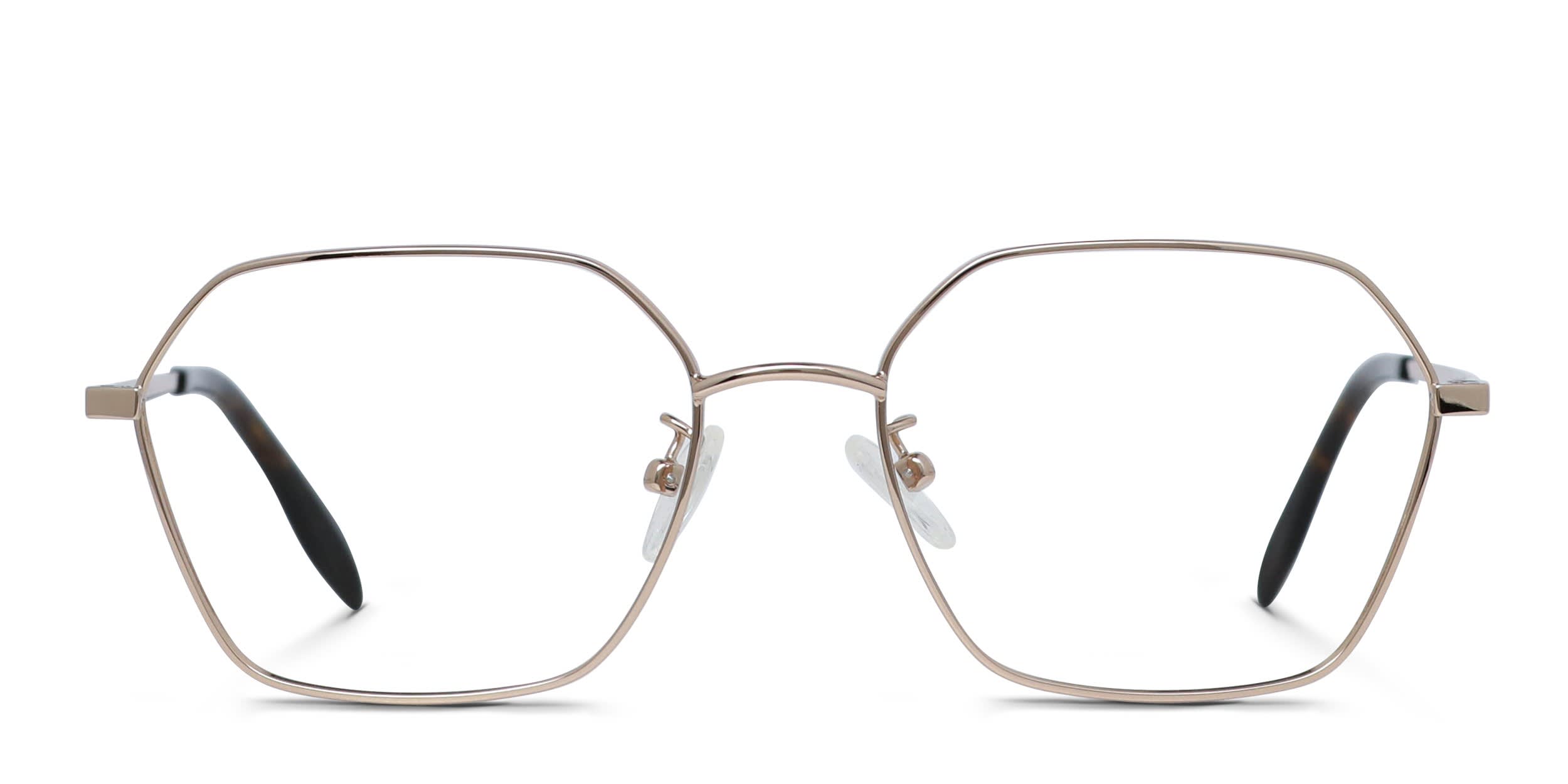 Alexander McQueen AM0437O Gold glasses - Gold - Frontal View