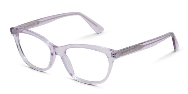 The Alexander McQueen AM0461O is a full-rim frame with trendy soft