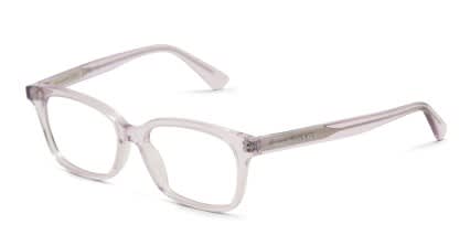 Alexander McQueen AM0464O Purple, Clear glasses - Purple / Clear - Angle View