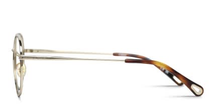 Chloe CH0021O Tortoise, Gold glasses - Tortoise / Gold - Side View