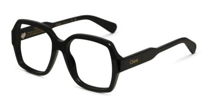 Chloe CH0155O Shiny Black glasses - Shiny Black - Angle View