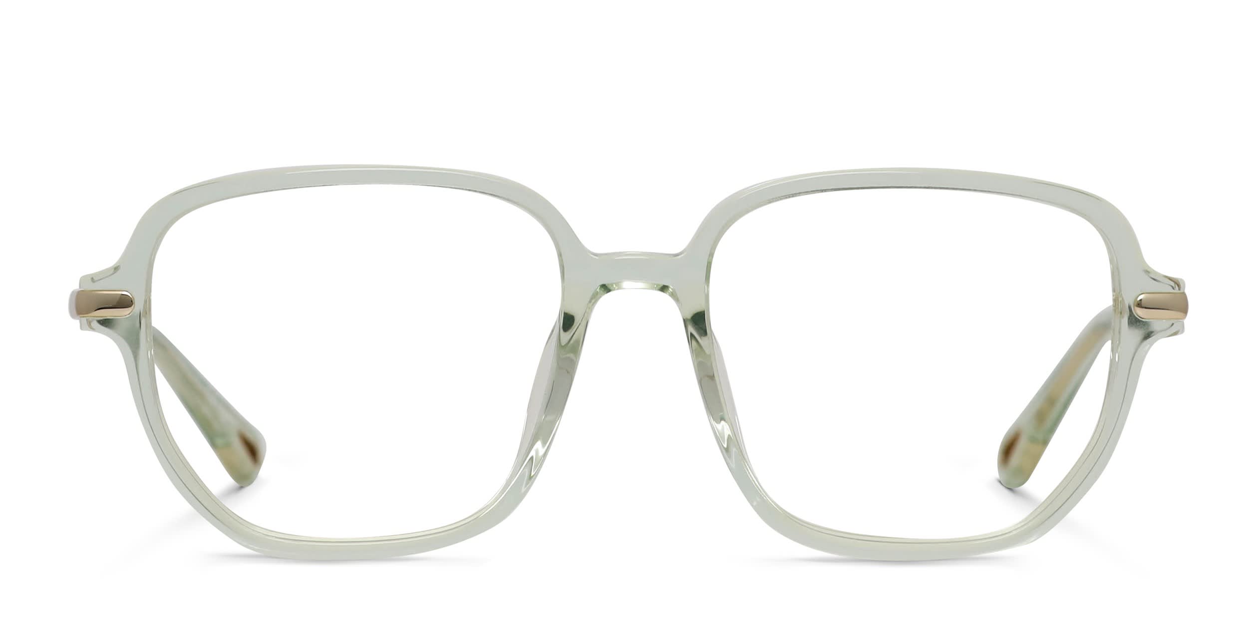 Chloe CH0218OA Green, Clear glasses - Green / Clear - Frontal View