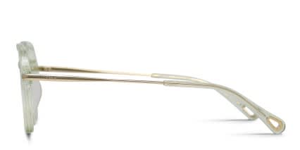 Chloe CH0218OA Green, Clear glasses - Green / Clear - Side View