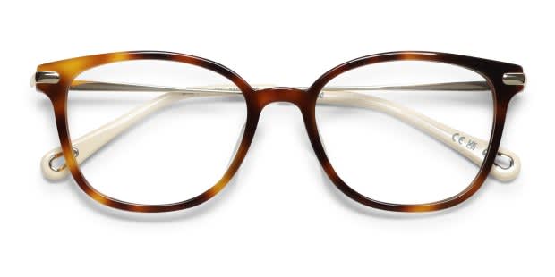 The Chloé CH0219OA is a stylish frame with soft cat-eye shaping