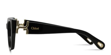 Chloe CH0238O Shiny Black glasses - Shiny Black - Side View