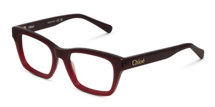 Chloe CH0242O Red, Purple glasses - Red / Purple - Angle View