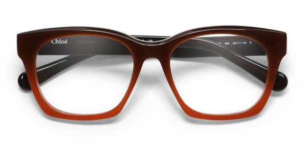 The Chloé CH0244O is a full-rim rectangular frame combining