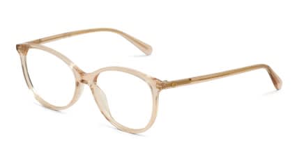 Gucci GG0550O Beige, Clear glasses - Beige / Clear - Angle View