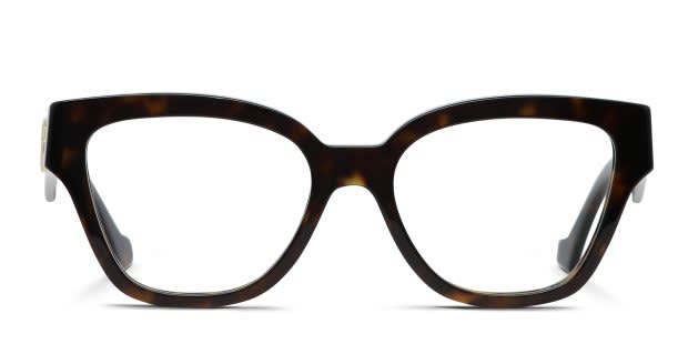 The Gucci GG1424O is a bold full-rim frame brimming with feminine