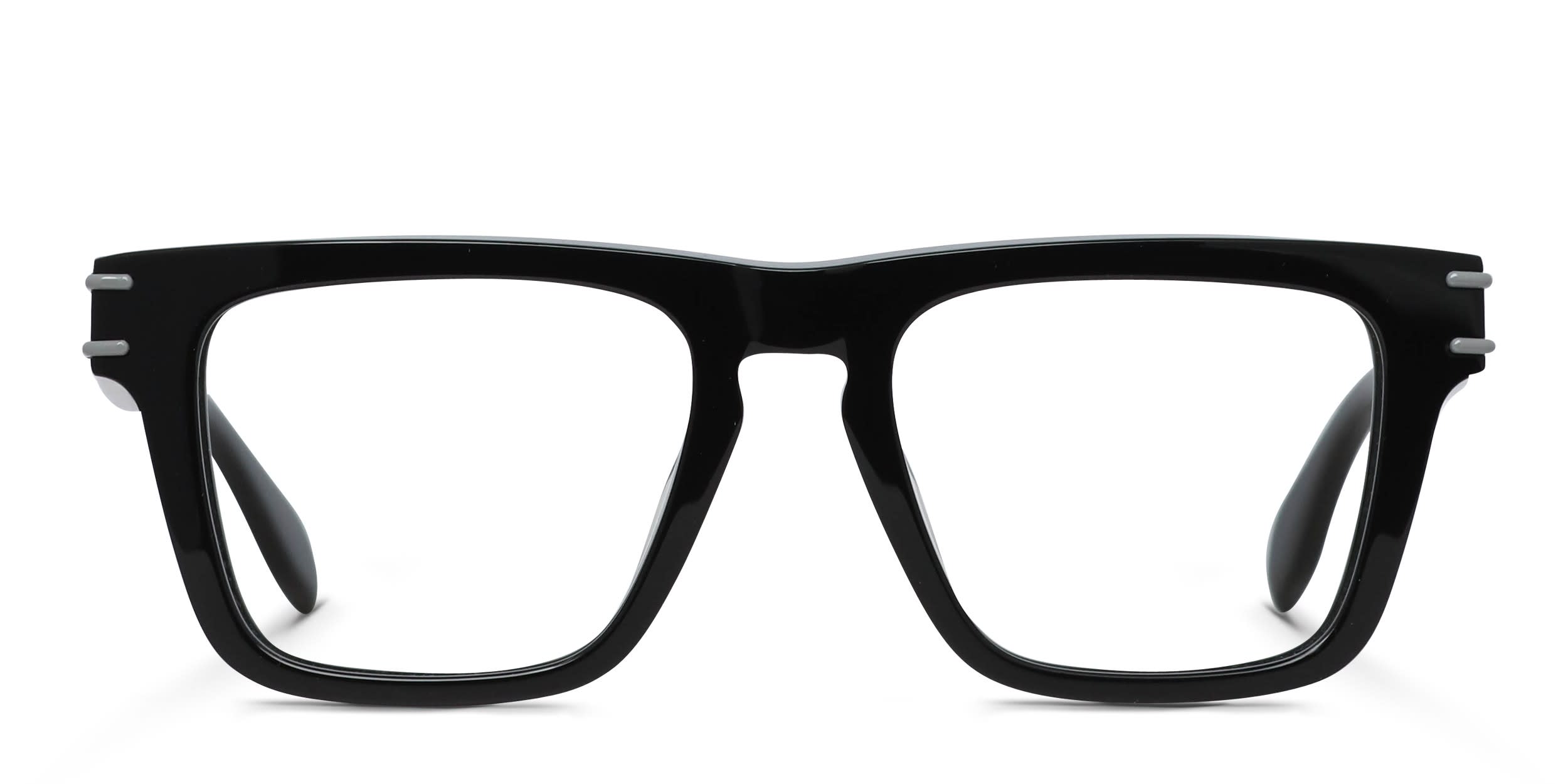 Alexander McQueen AM0400O Shiny Black glasses - Shiny Black - Frontal View