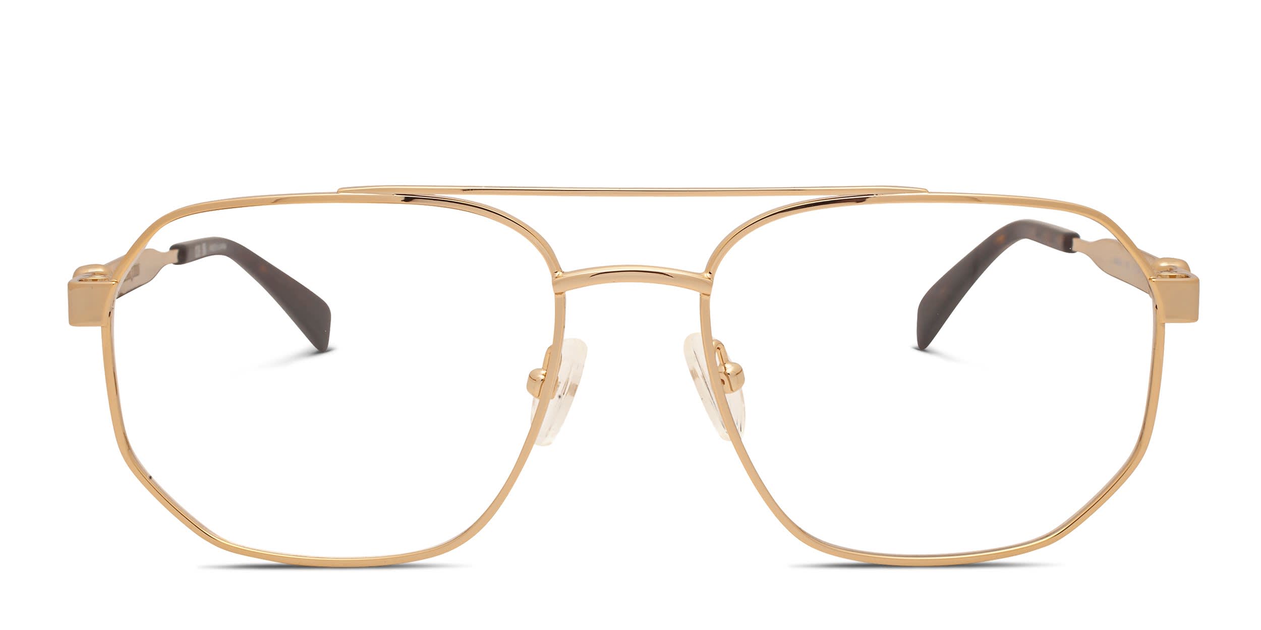 Alexander McQueen AM0459O Gold glasses - Gold - Frontal View