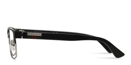 Gucci GG0750O Black, Silver glasses - Black / Silver - Side View
