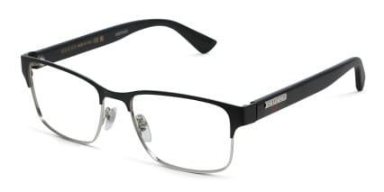 Gucci GG0750O Black, Silver glasses - Black / Silver - Angle View