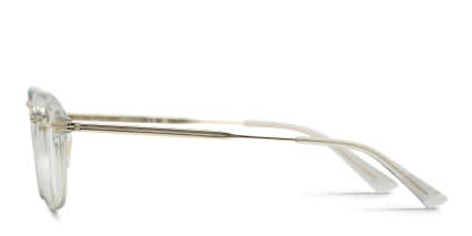 Mont Blanc MB0336O Gray, Gold glasses - Gray / Gold - Side View