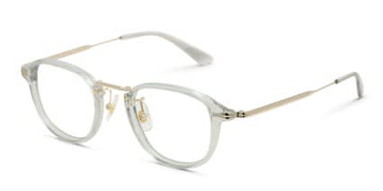 Mont Blanc MB0336O Gray, Gold glasses - Gray / Gold - Angle View