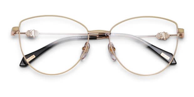 Just Cavalli VJC014 Beige, Gold Prescription Eyeglasses display picture 3