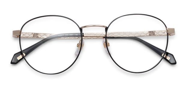 Just Cavalli VJC017 Black, Gold Prescription Eyeglasses
