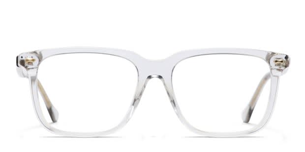 Gucci GG0737O Gray, Clear Prescription Eyeglasses