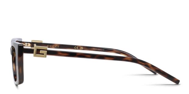 Gucci Brown Tortoiseshell and Navy Blue Women\'s Glasses Womens Vintage GUCCI Blue and Brown Tortoiseshell Oval  main image 4