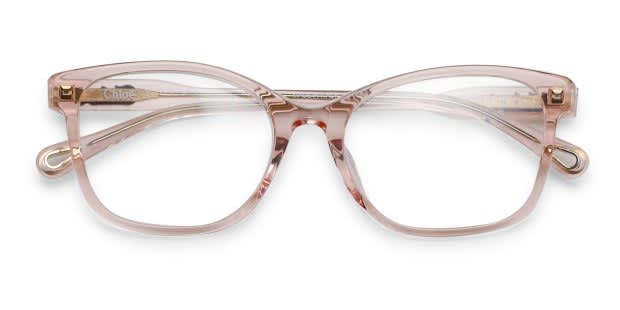 Chloe CH0276OA Pink, Clear Prescription Eyeglasses