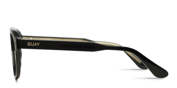 Quay Spin Off Shiny Black Prescription Eyeglasses