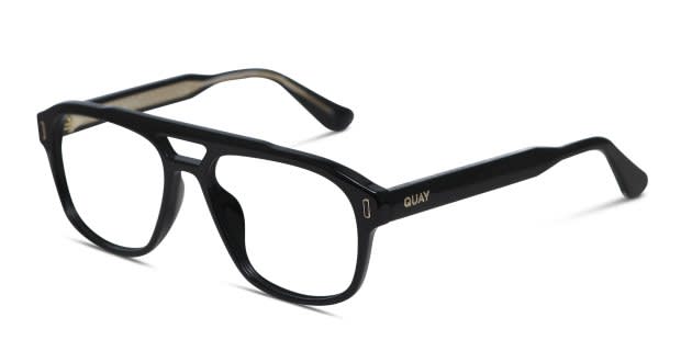 Quay Spin Off Shiny Black Prescription Eyeglasses