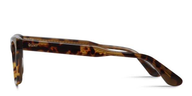 QUAY Tag Me Polarized Sunglasses - Lot of 2 - Tortoise Brown & Gloss Black VGUC Quay Trust Me Tortoise, Brown Prescription Eyeglasses main image 3