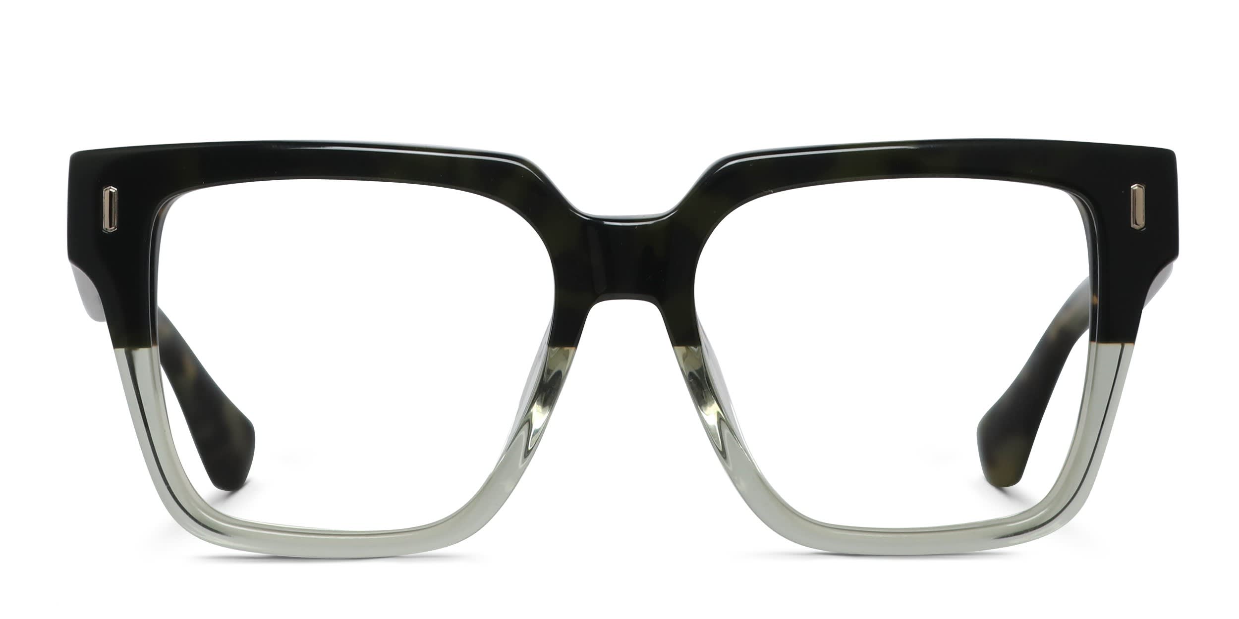Quay Bold Type Green, Tortoise, Clear glasses - Green / Tortoise / Clear - Frontal View