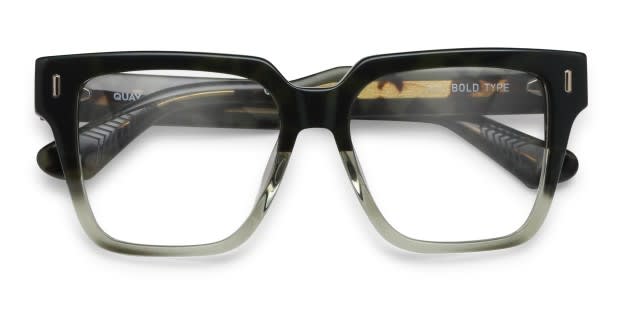 Quay Bold Type Green, Tortoise, Clear
