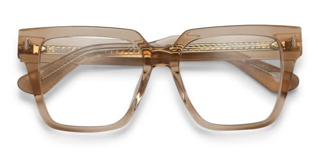 Quay TELL ME MORE Doe Frame / Tan Lens clear rectangular frame sunglasses Tell Me More Rectangle Sunglasses by Quay – QUAY main image 2